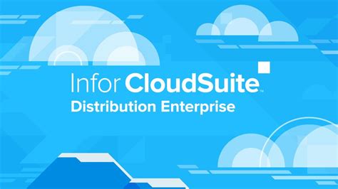 Infor Cloudsuite Distribution Enterprise Overview Youtube