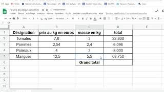 Automatiser Des Calculs Simples Avec Google Sheets Doovi