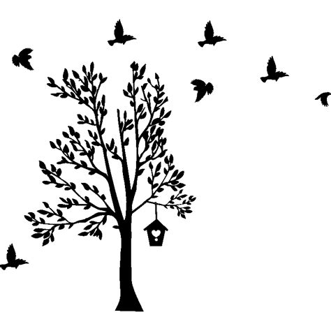 Sticker arbre des oiseaux enchantés Stickers STICKERS NATURE Arbres