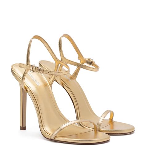 Gold Sandals Heels Gold Ankle Strap Heels Gold Sparkly Heels