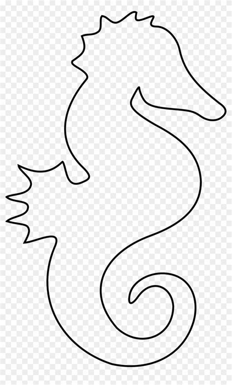 Sea Horse Printable Outline Of A Seahorse Free Transparent Png