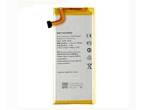 Huawei Cell Phone Battery Hb3742aoebc 2000mah76wh 38v For Huawei