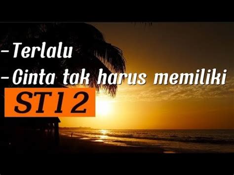 Terlalu Cinta Tak Harus Memiliki St Lyric Youtube