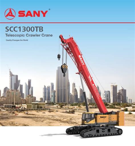 Sany Scc Tb Ton Telescopic Crawler Crane Singapore Used