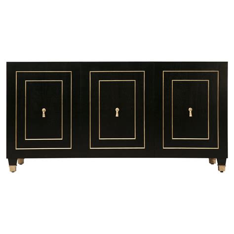 Louis Xvi Style Jansen Inspired Buffets In An Ebonized Mahogany Finish