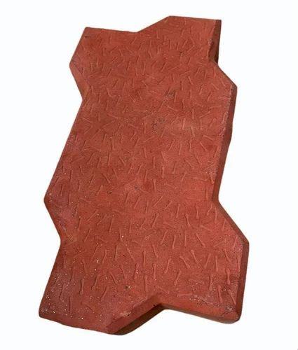 60mm Red Zig Zag Interlocking Paver Block At Rs 18 Piece Singrauli