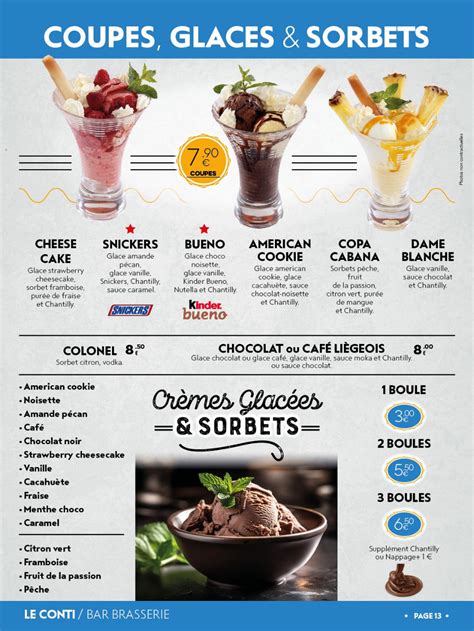 Coupes Glaces Et Sorbets