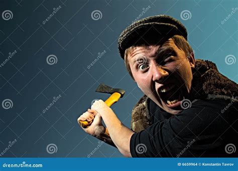 Man With Axe Stock Photo Image Of Human Hand Close 6659964