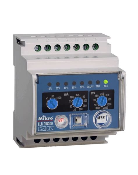 Mikro Din Rail Earth Leakage Relay Din