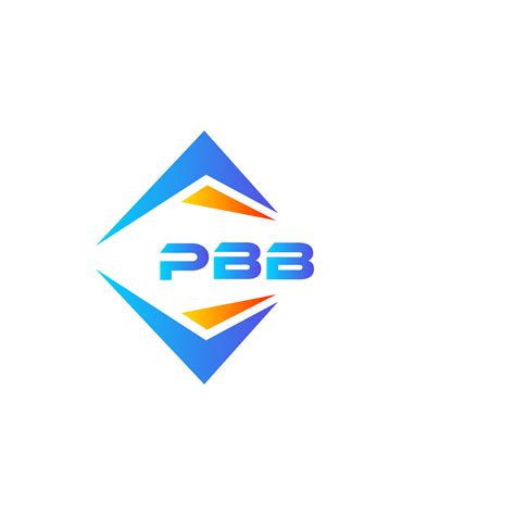 PBB abstract technology logo design on white background. PBB creative ...