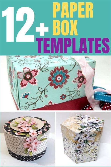 How To Make Diy Paper Boxes Paper Box Diy Diy Paper Paper Box Template