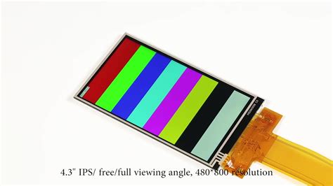 Wqvga Tft Lcd Module Display With A Wire Touch Screen Buy