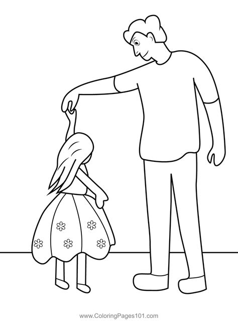 Father And Daughter Coloring Pages