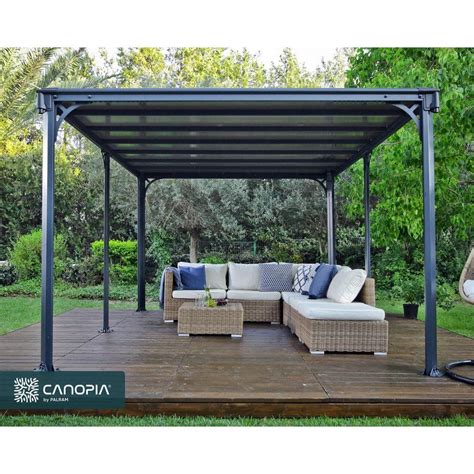 Canopia By Palram Milano Ft X Ft Gray Bronze Outdoor Gazebo