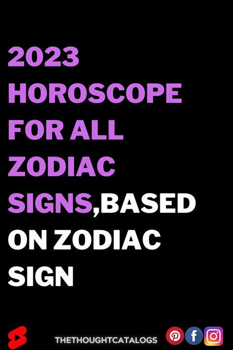 2023 Horoscope For All Zodiac Signs,Based On Zodiac Sign | Horoscope ...