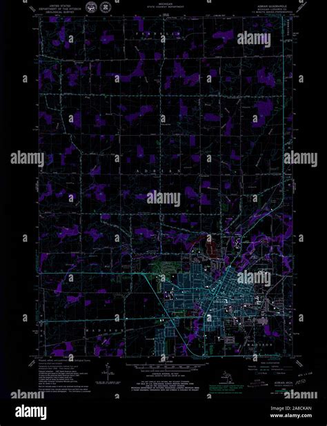 map adrian michigan res stock photography images alamy