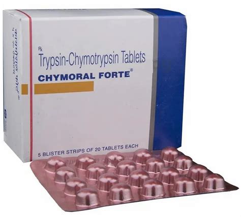 Chymoral Forte Trypsin Chymotrypsin Tablets At Rs Stripe Trypsin