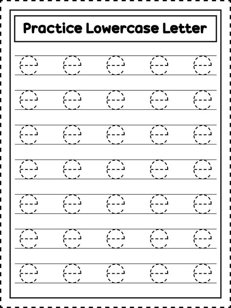 Abc Alphabet Letter Tracing Lowercase Letter E Handwriting Practice