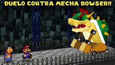 Duelo Contra Mecha Bowser Paper Mario 64 Con Pepe El Mago 4