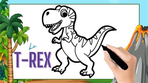 Comment Dessiner Un T Rex Facilement Dessin Tyrannosaure Facile