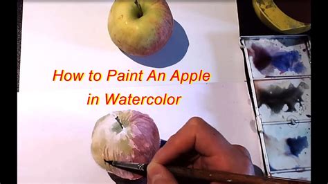 How To Paint An Apple In Watercolor 25 Space3art4 YouTube