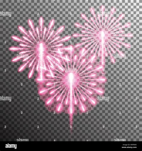 Isolated Realistic Vector Fireworks Stock Vector Image And Art Alamy