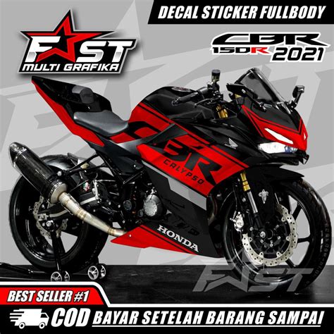 Decal Sticker STRIPING CBR150 R 2021 New Fullbody Dekal Sticker