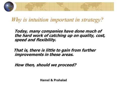 Intuition In Strategic Thinking Gisle Henden Mbm Ma Mphil Dr Stip Why