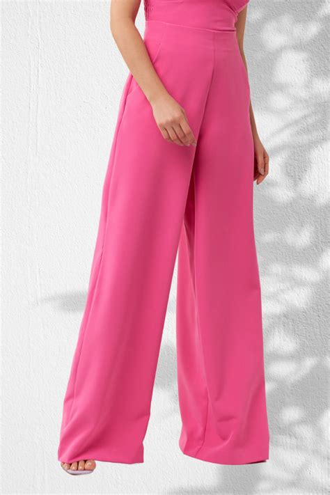 Cal A Pantalona Alfaiataria Rosa Ssang Bang Wool