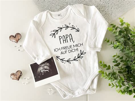 Babybody Papa Ich Freue Mich Auf Euch Dich Oma Opa Schwanger