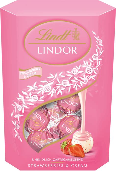 Lindt Lindor Kulki Strawberries Cream Ceny I Opinie Ceneo Pl