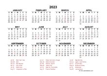 Calendar 2023 Holidays India – Get Calendar 2023 Update