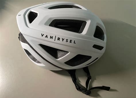 Cycling Helmet Van Rysel RCR 500 White Sports Equipment Bicycles