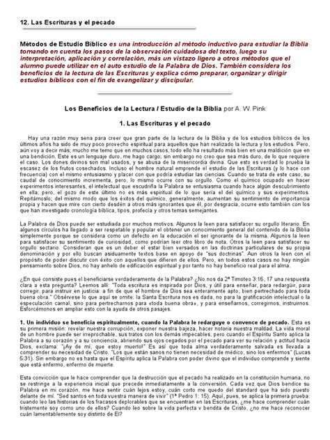 PDF 12 Las Escrituras Y El Pecado DOKUMEN TIPS