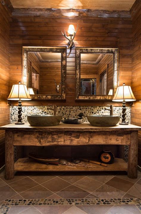 35 Inspiring Log Bathroom Vanity - Home Decoration and Inspiration Ideas