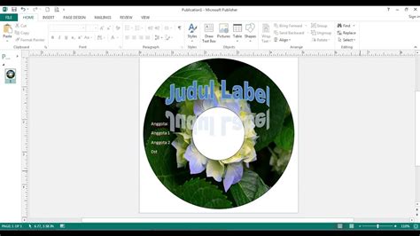 Cara Membuat Label Cd Dvd Di Microsoft Publisher 2010 And 2013 Youtube