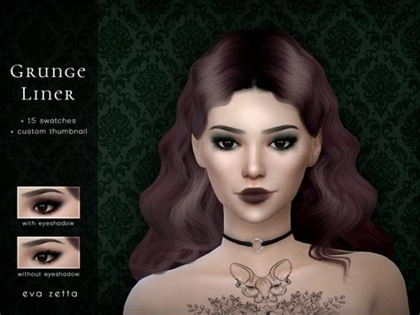 The Sims Resource Grunge Liner Eva Zetta