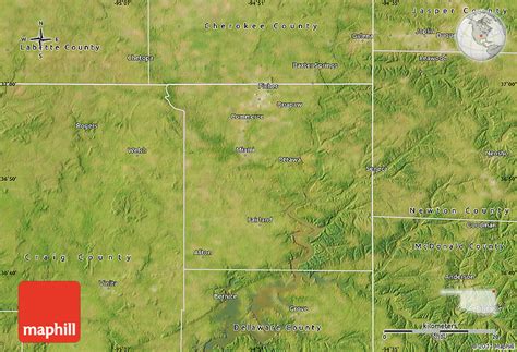 Satellite Map of Ottawa County