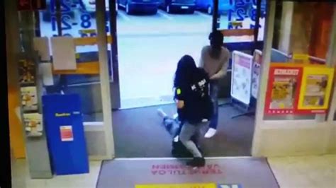 Shop Assistant Pepper Sprays Shoplifter And Drags Him Back Into Store