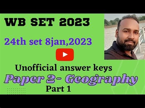 WB SET ANS KEYS GEOGRAPHY Unofficial L Wb Set 2023 Geography Ans Keys