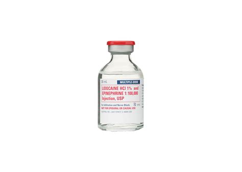 Hospira Lidocaine Hcl Epinephrine Injection Mdv Ml