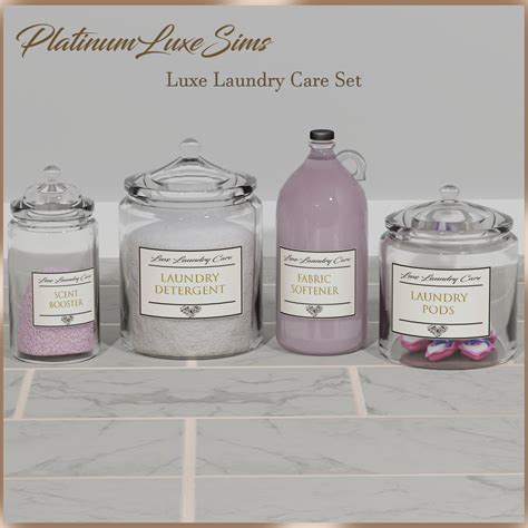 Platinumluxesims Luxe Laundry Care Set