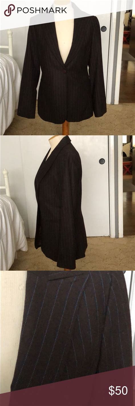 Pinstripes Blazer Pinstripe Colored Blazer Brown Blazer