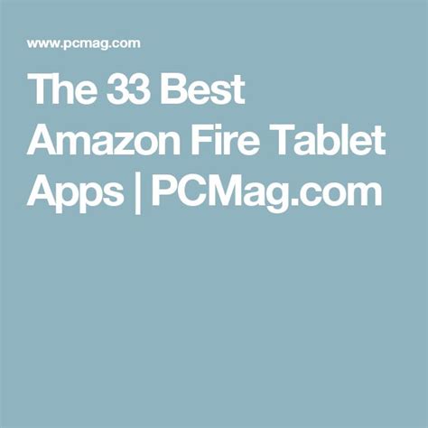 The 26 Best Amazon Fire Tablet Apps | Amazon fire tablet apps, Amazon ...