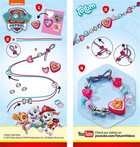 Mini Set Creativ DIY Bratari Paw Patrol Patrula Catelusilor