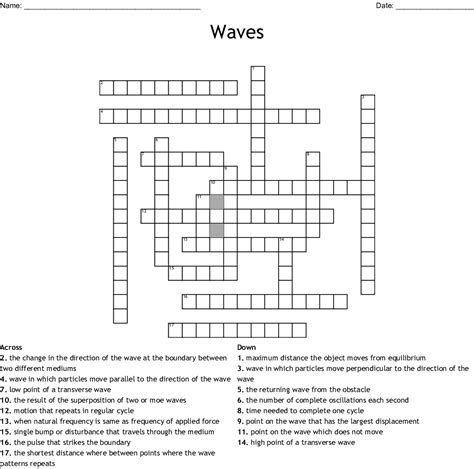 Waves Crossword WordMint