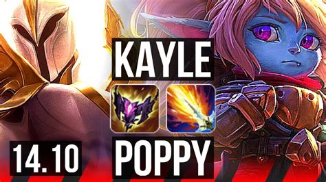 Kayle Vs Poppy Top Euw Master Youtube