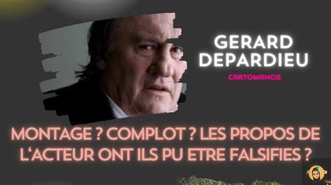 L Intrigante mène l enquête L AFFAIRE DEPARDIEU MONTAGE AUDIO