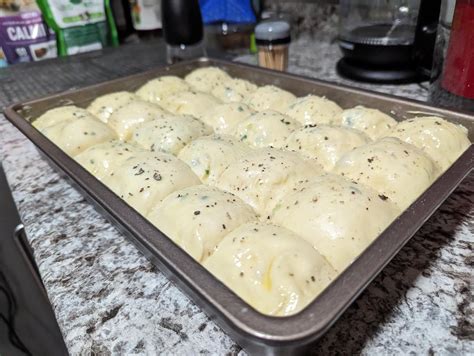 Dessert Person Pull Apart Sour Cream And Chive Dinner Rolls Dining