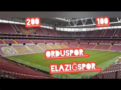 Orduspor Elaz Spor Ramspark Stad Biletler Tl Tl Sat A